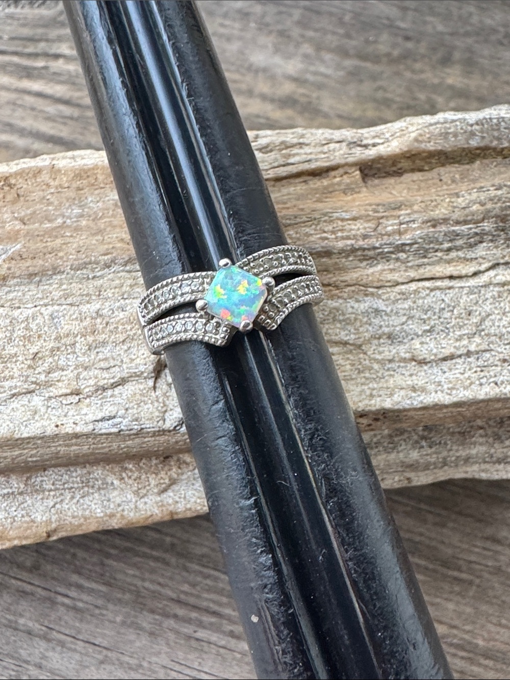 Sterling SIlver Ring with Opal